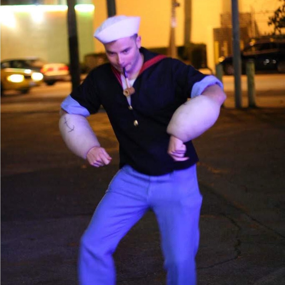 ✨ 🎃 Halloween Costume 🎃✨ Homemade Popeye the Sailor Man Costume (Minus the Hat!)